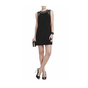 BCBG MAX AZRIA Lilah Dress w black & silver beads